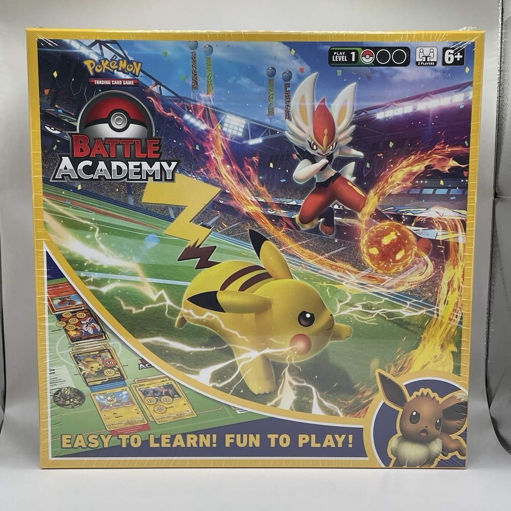 NEW Pokemon 2022 Battle Academy Board Game TCG Pikachu Eevee Cinderace Decks